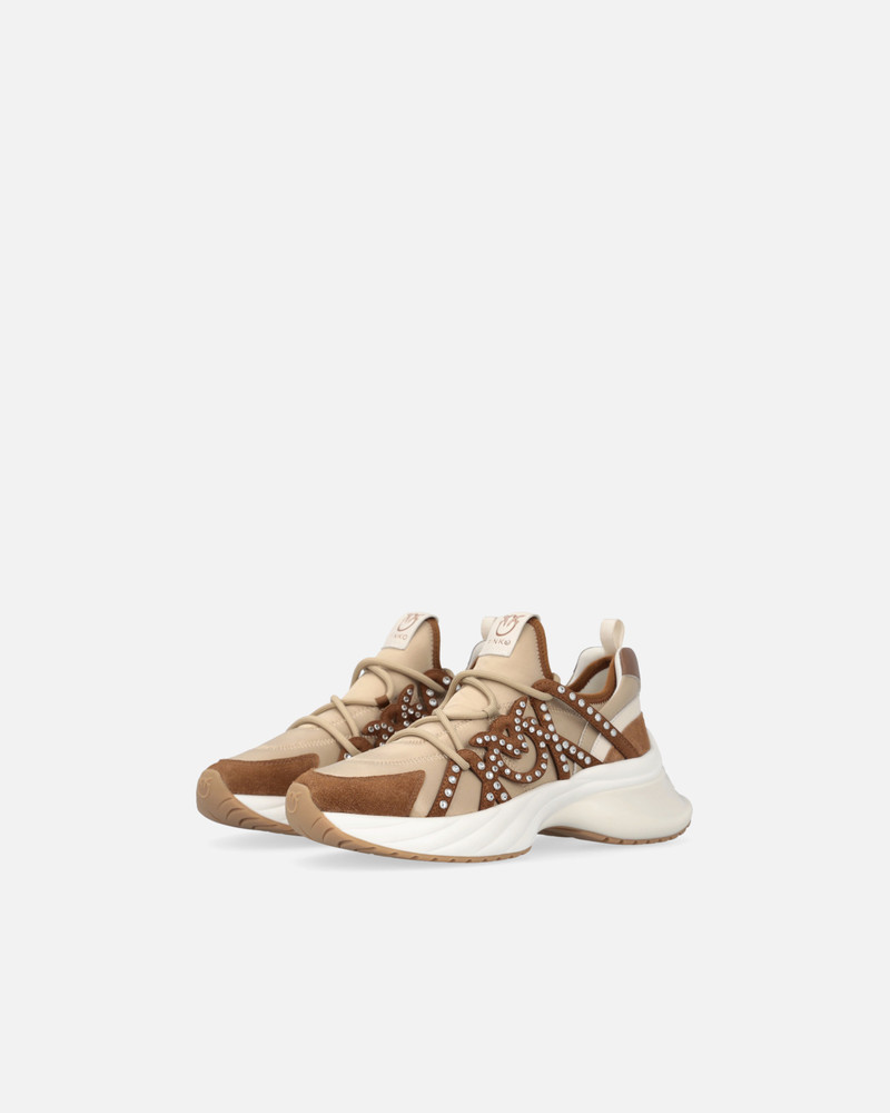 ARIEL SNEAKERS WITH LACES AND RHINESTONES 6