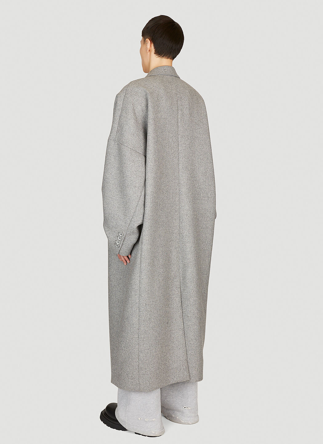 Double-Breasted Wool Coat - 4