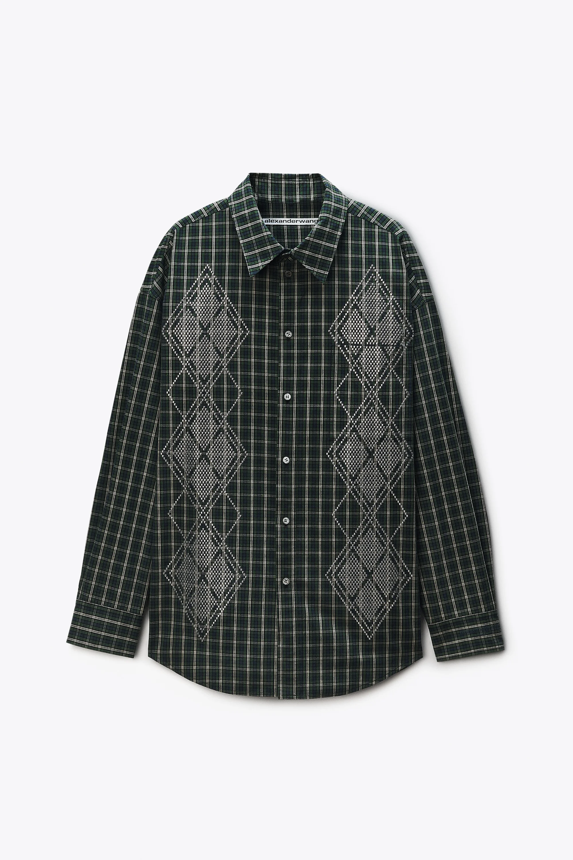 Argyle Hotfix Shirt Oversized - 1