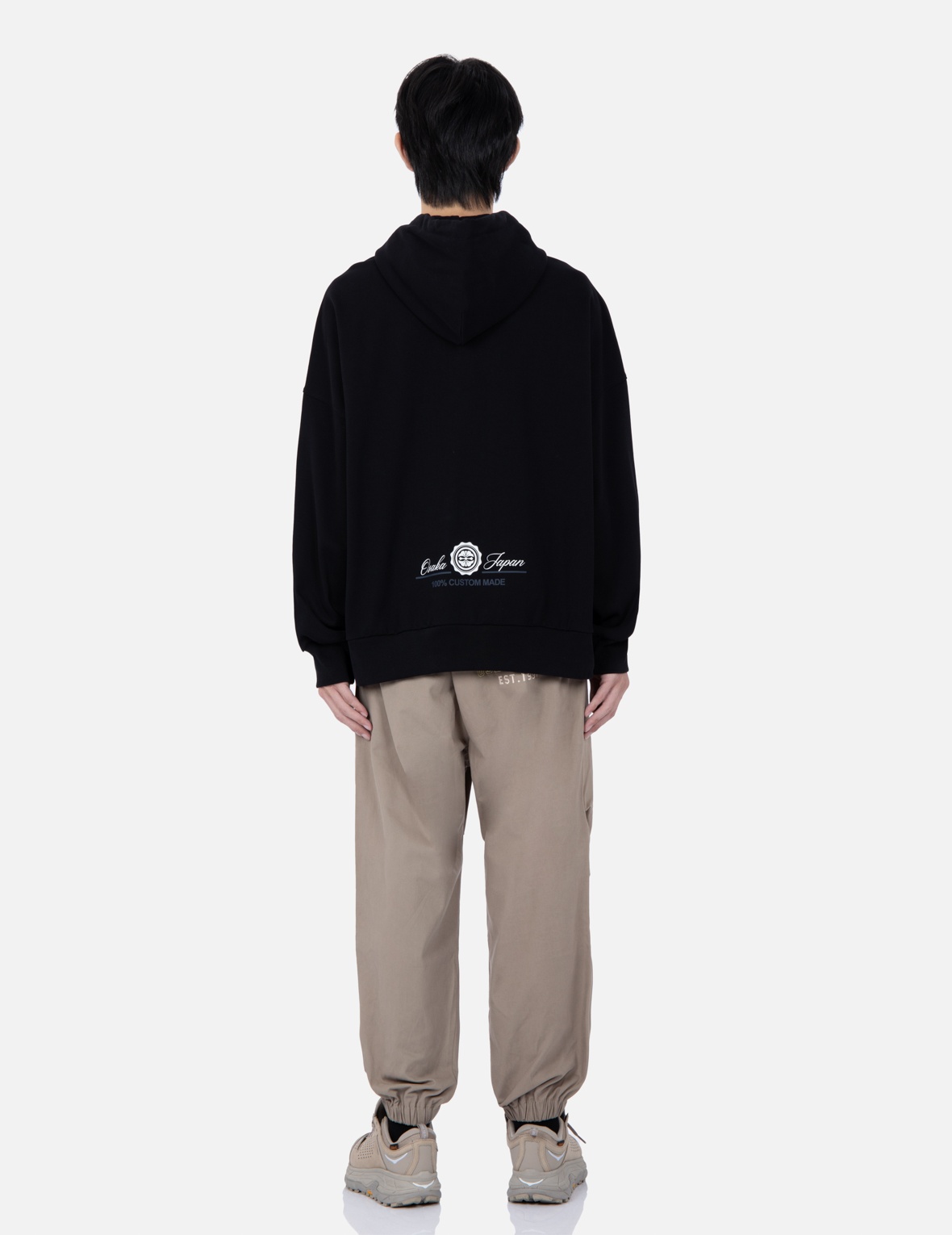 RETRO LOGO PRINT OVERSIZED HOODIE - 6