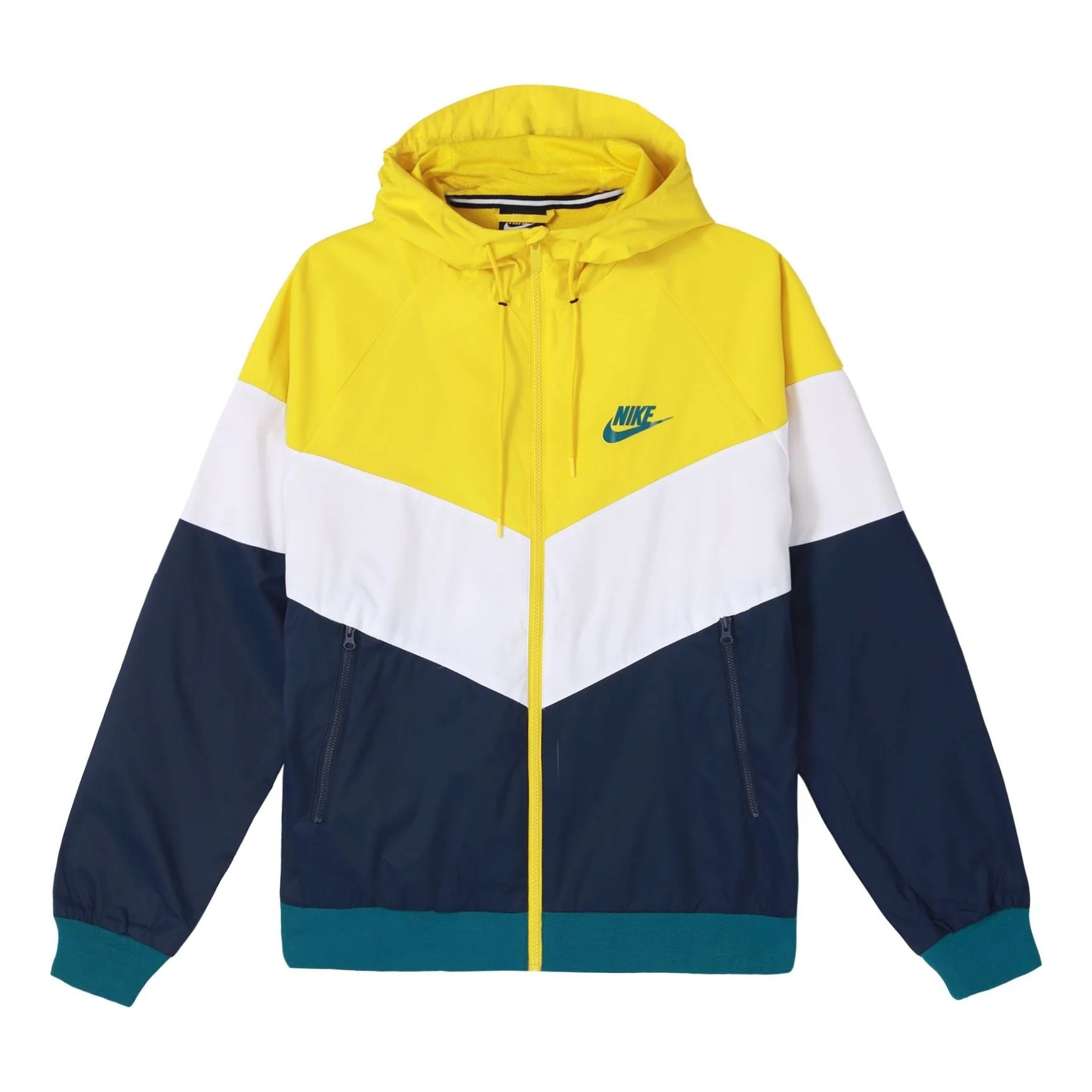 Nike Sportswear Windrunner Colorblock Casual hooded track Jacket Yellow DC4113-714 - 1