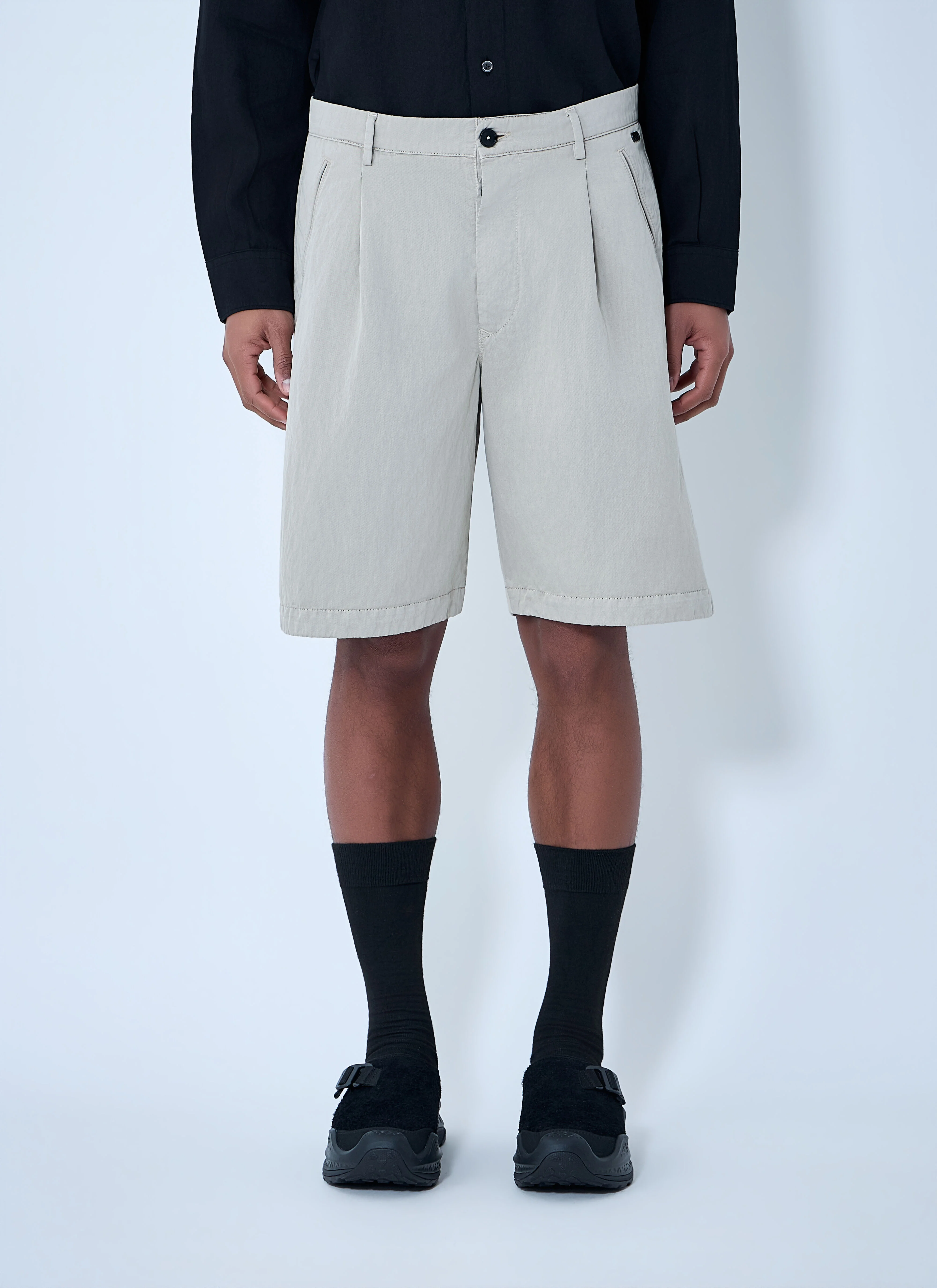 Gabardine Bermuda Shorts - 1