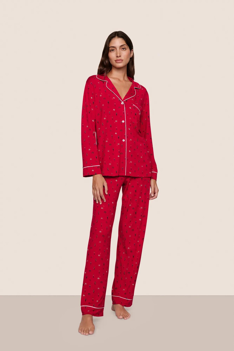 Gisele Printed TENCEL™ Modal Long PJ Set 1