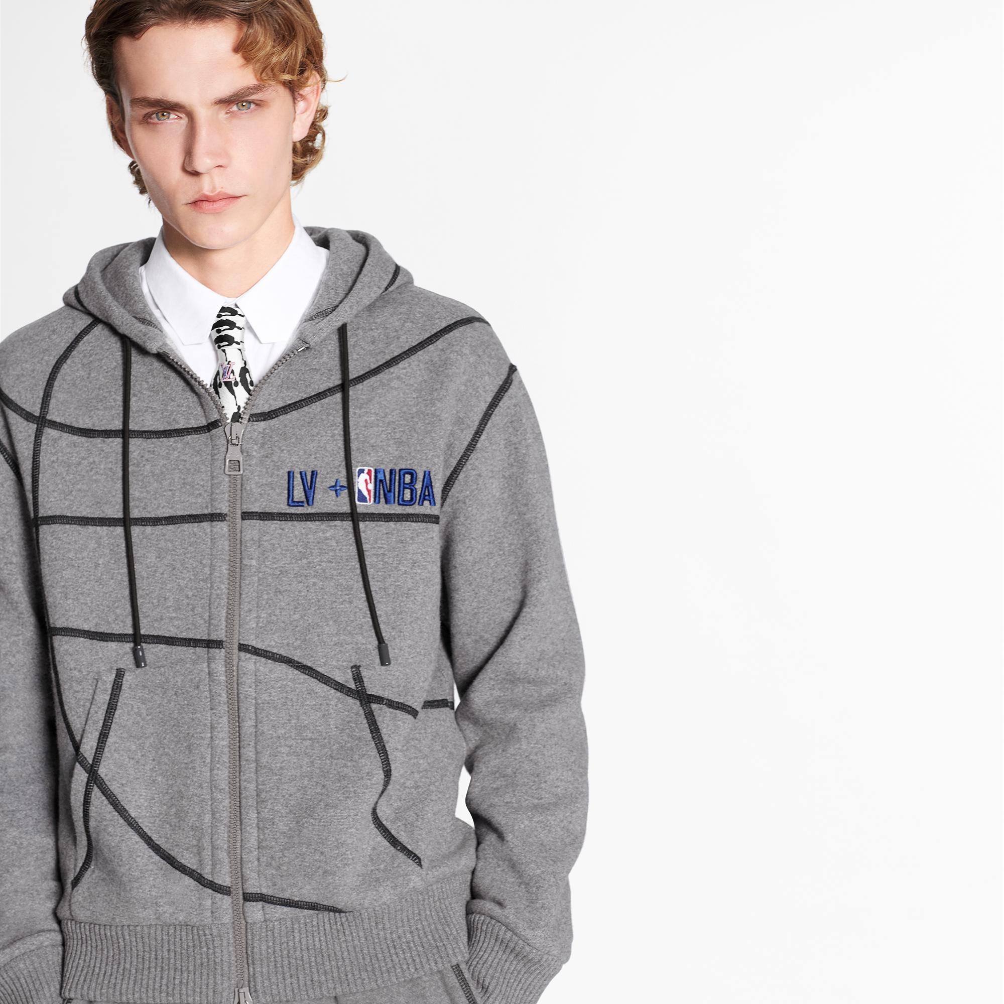 LVxNBA Cashmere Felpa Zip-Through Hoodie - 3