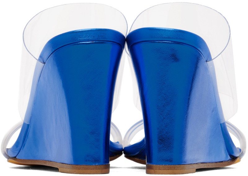 MARYAM NASSIR ZADEH SSENSE Exclusive Blue Olympia Heeled Sandals outlook