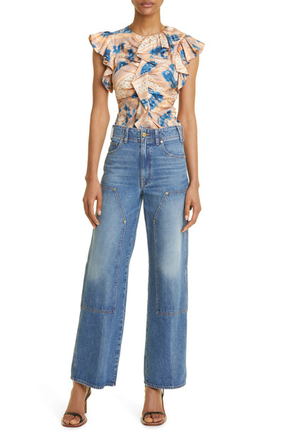 ULLA JOHNSON The Olympia Wide Leg Carpenter Jeans outlook