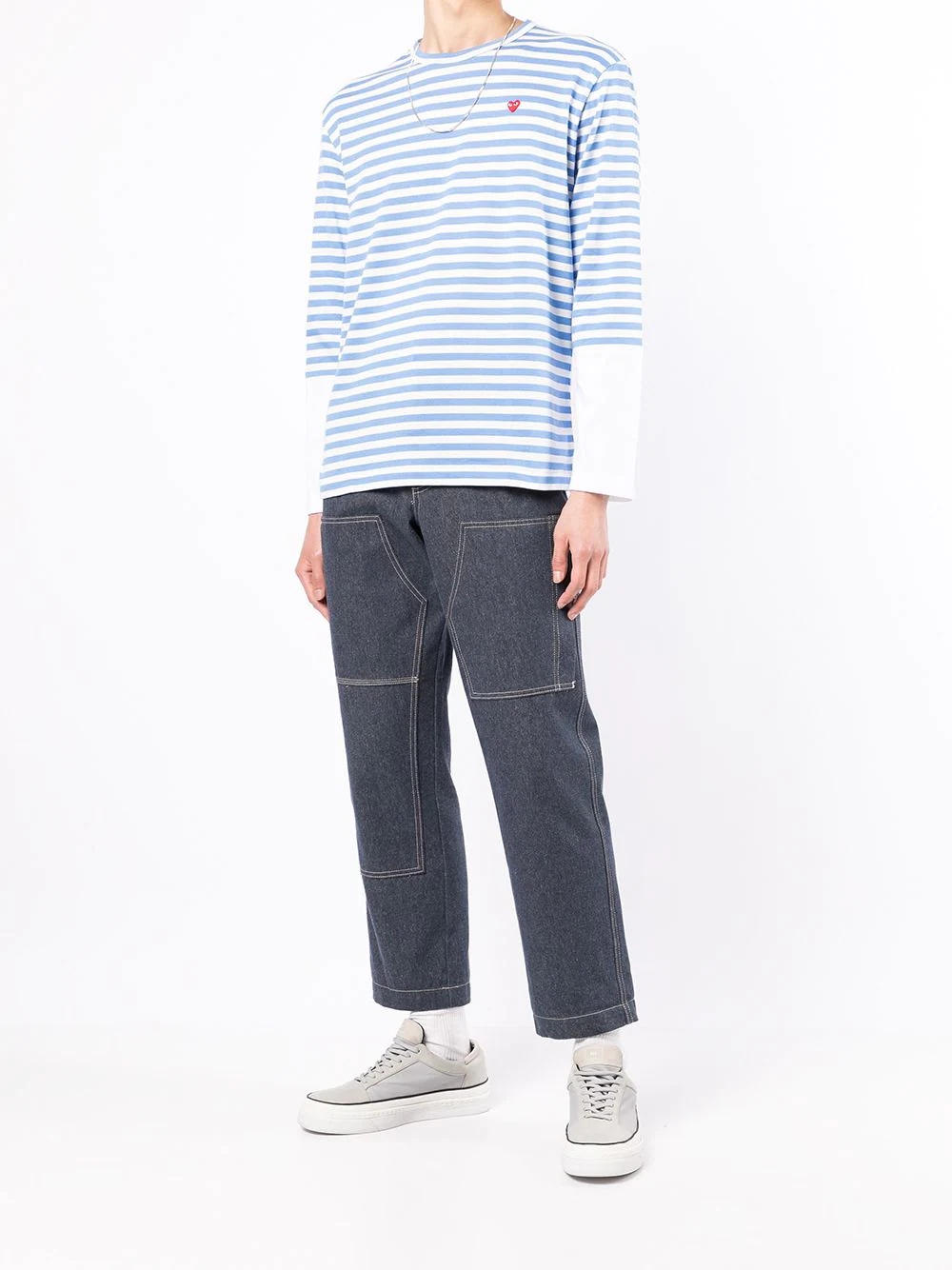 striped long-sleeve T-shirt - 2