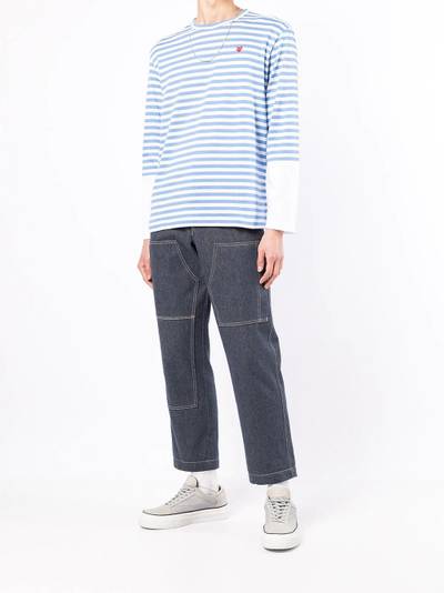 Comme des Garçons PLAY striped long-sleeve T-shirt outlook