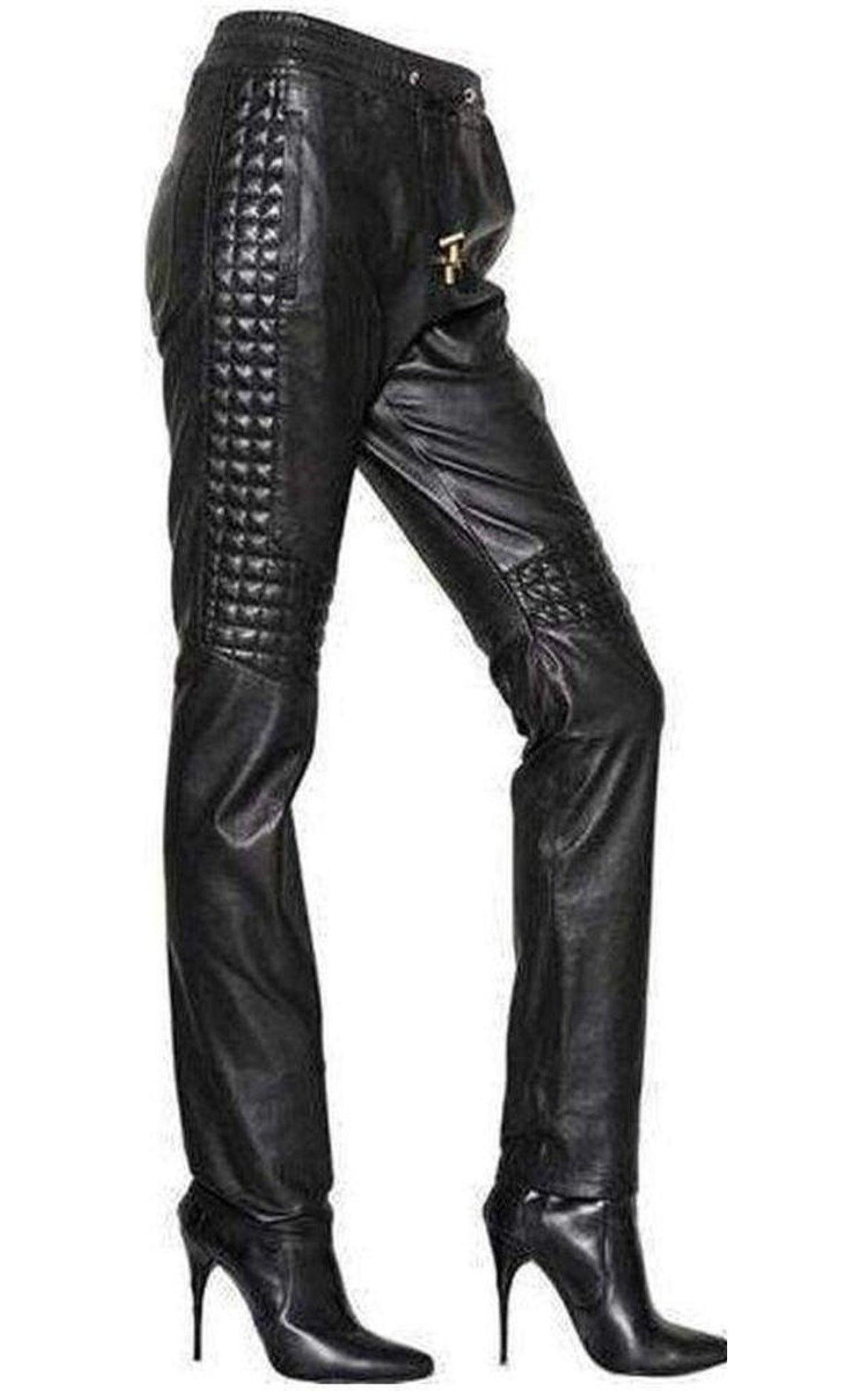 Leather Trouser Pants - 3