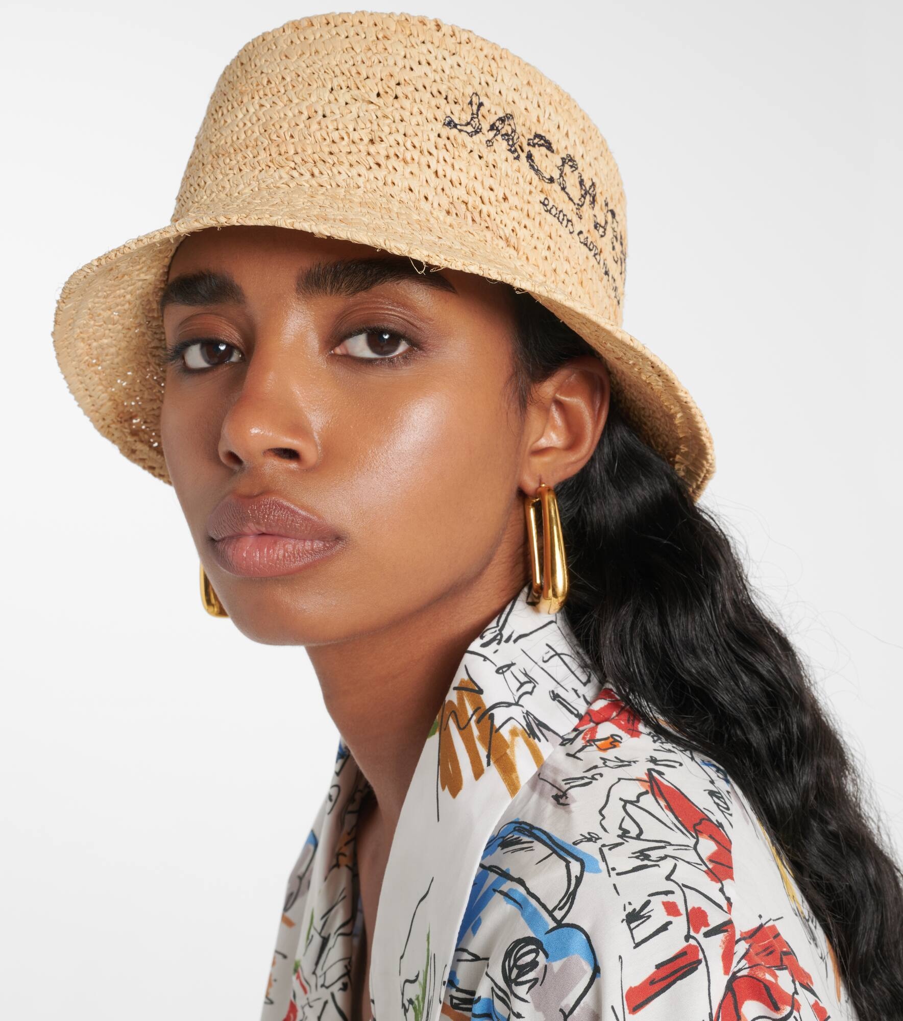 Le Bob Pesco embroidered bucket hat - 5