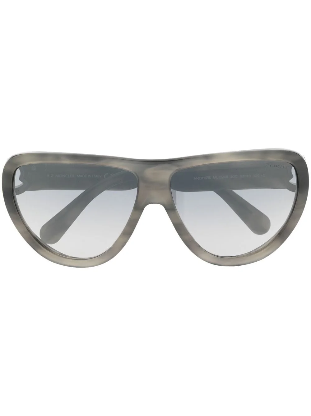 Anodize oversized-frame sunglasses - 1