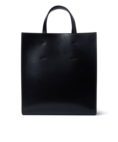 MSGM Faux leather tote bag with embossed micro logo outlook