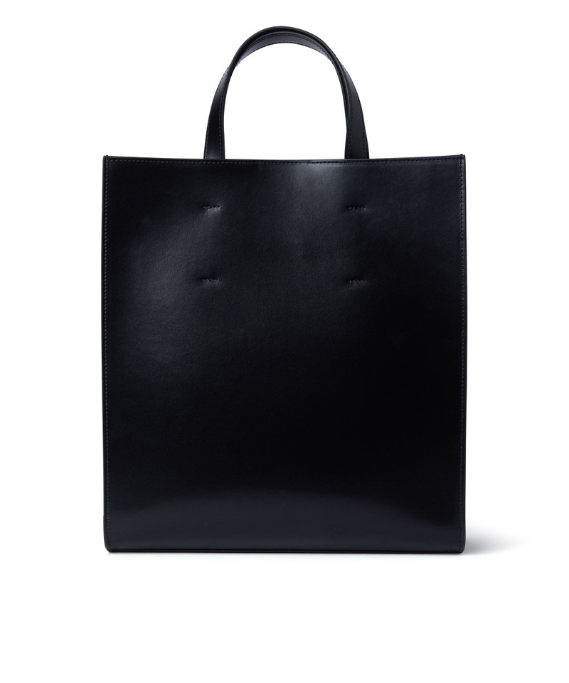 MSGM Faux leather tote bag with embossed micro logo outlook