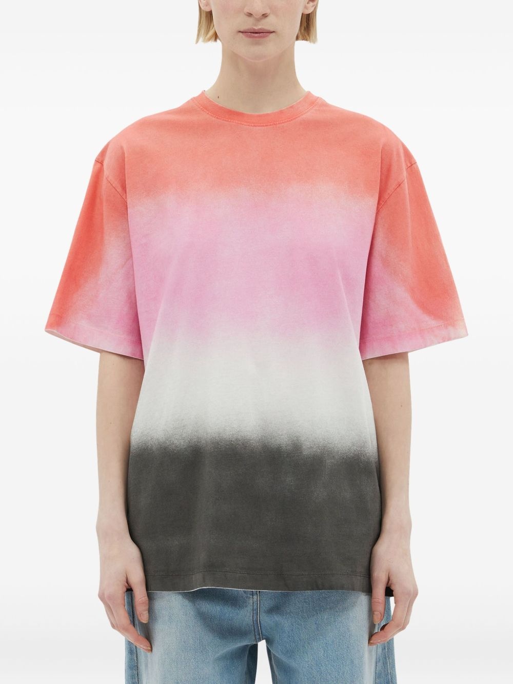 gradient cotton t-shirt - 3