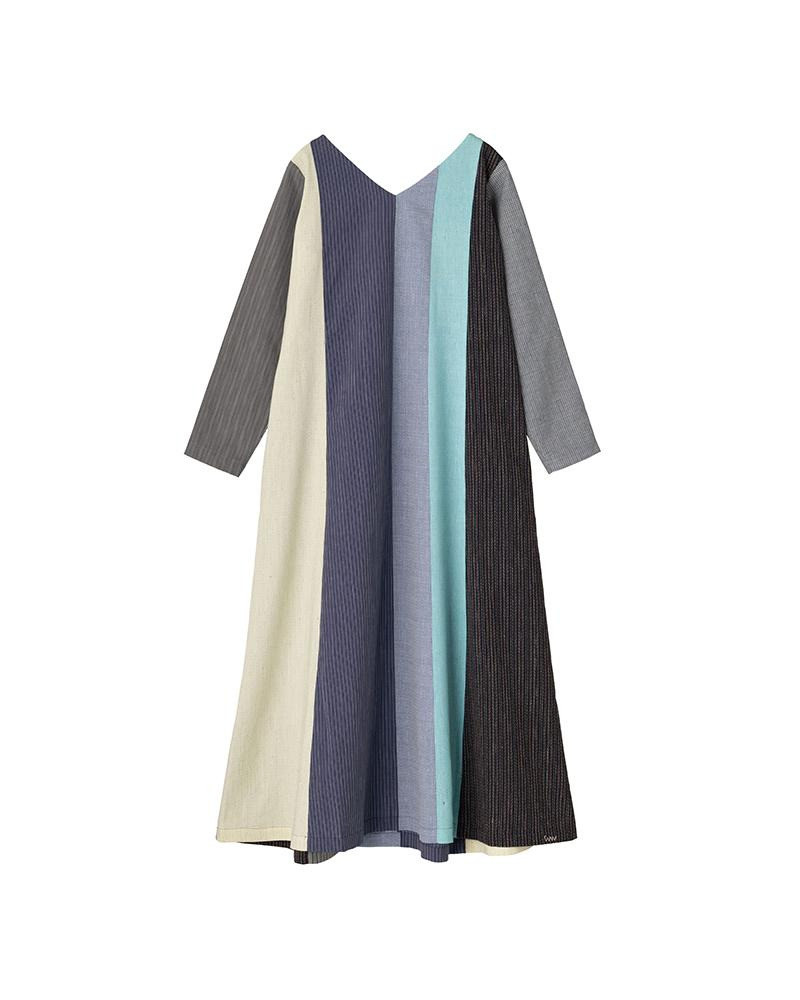 visvim V-NECK LONG DRESS SANTOME P.W. W YELLOW outlook