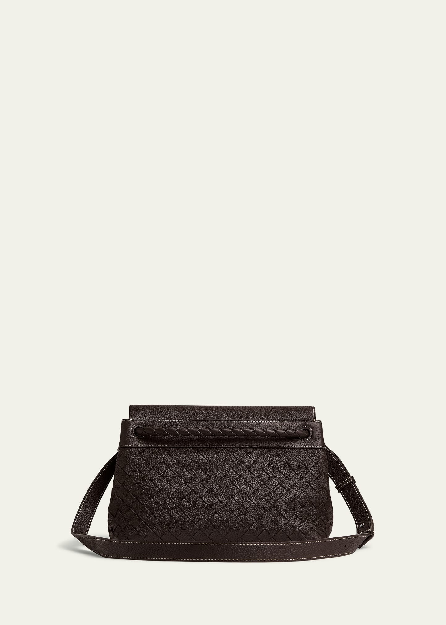 Small Andiamo Intrecciato Leather Messenger Bag - 3