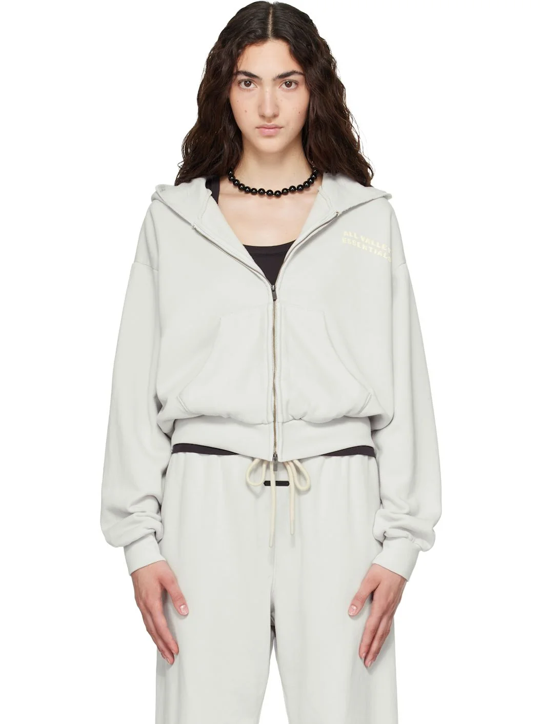 Gray Full Zip Hoodie - 1