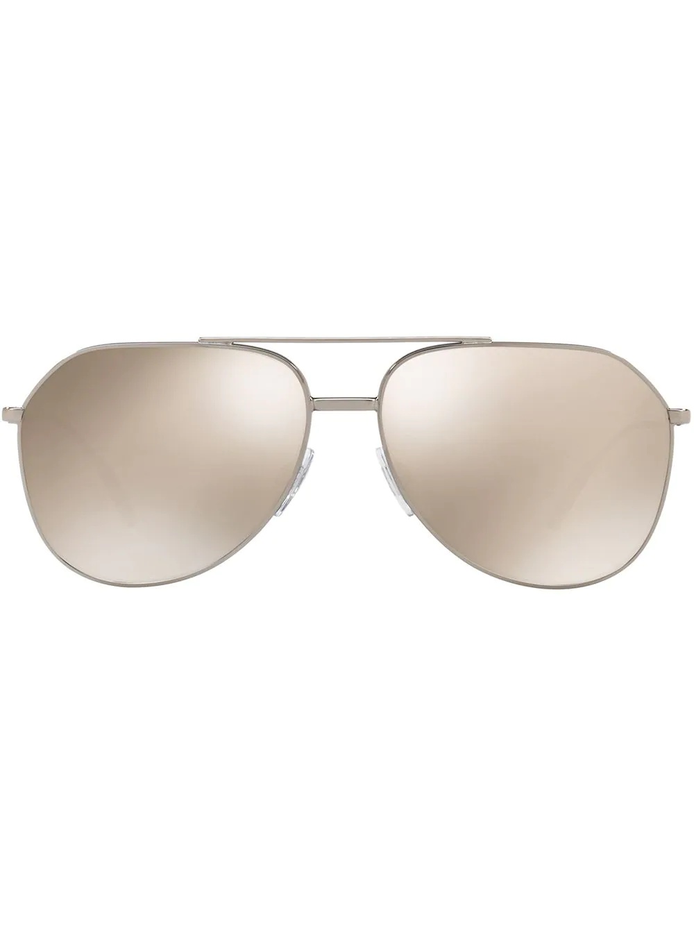 aviator-frame logo sunglasses - 1