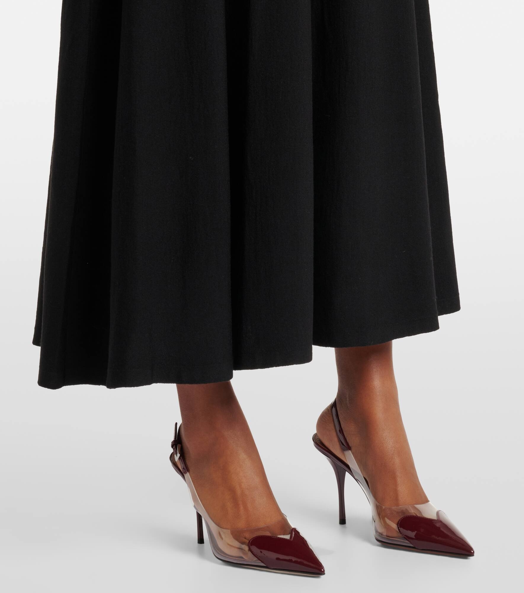 Belted wool-blend maxi dress - 5