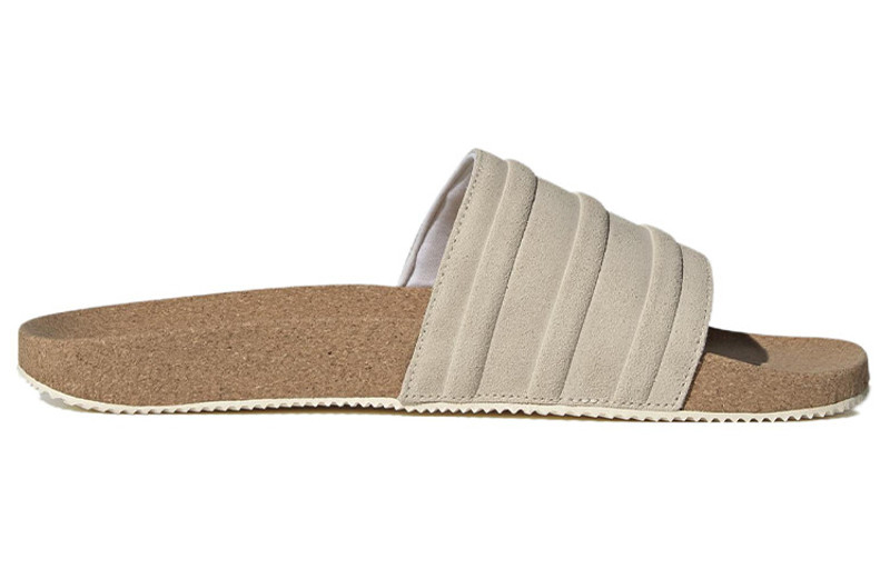 adidas adilette Premium Slides Wonder White Cork 2