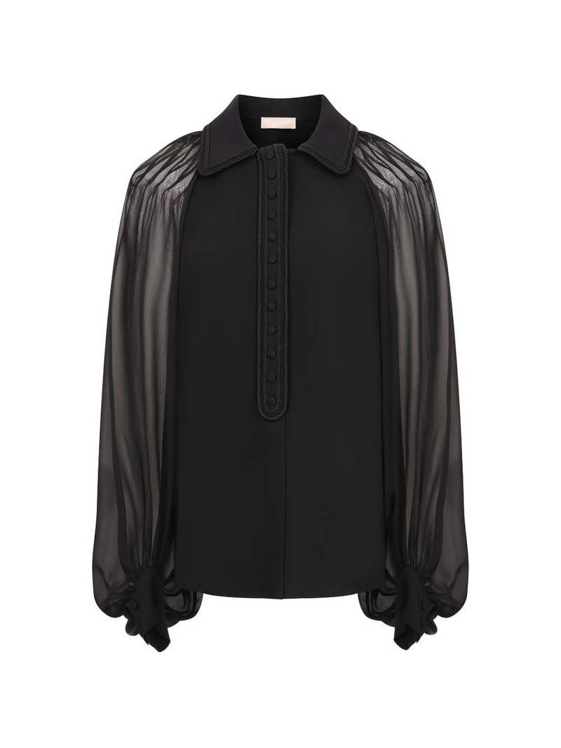 cord embellished silk shirt 1
