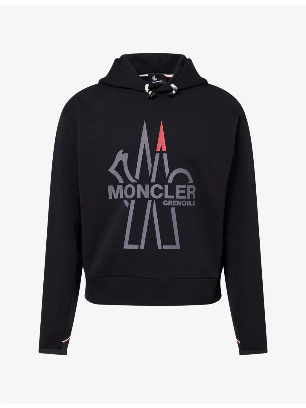 Logo-Print Long-Sleeve Woven Hoody - 1