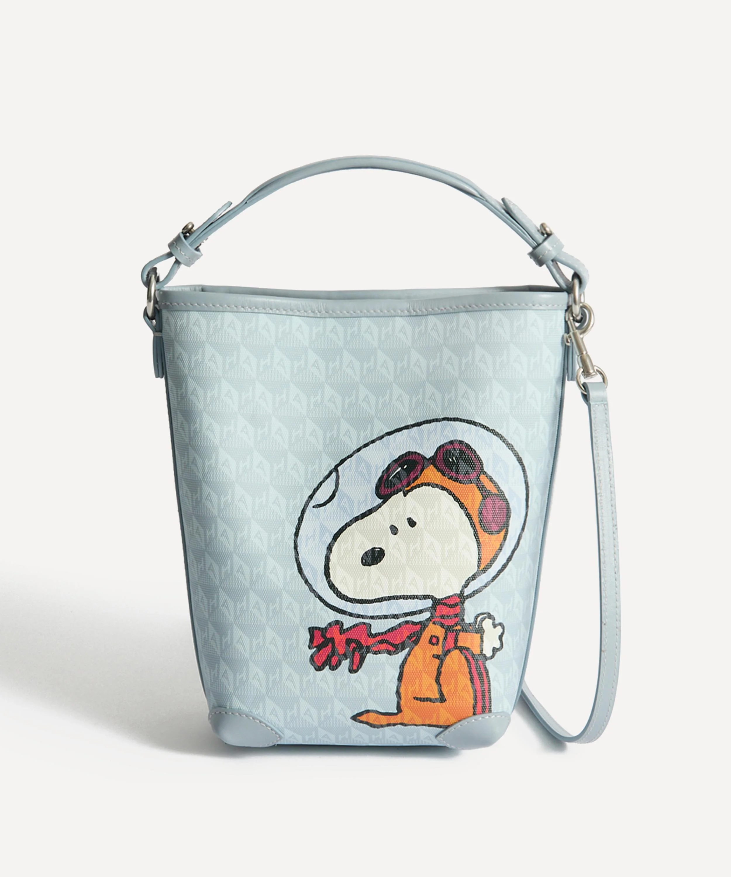 X Peanuts Space Snoopy I am a Plastic Bag Mini Bucket Bag - 1