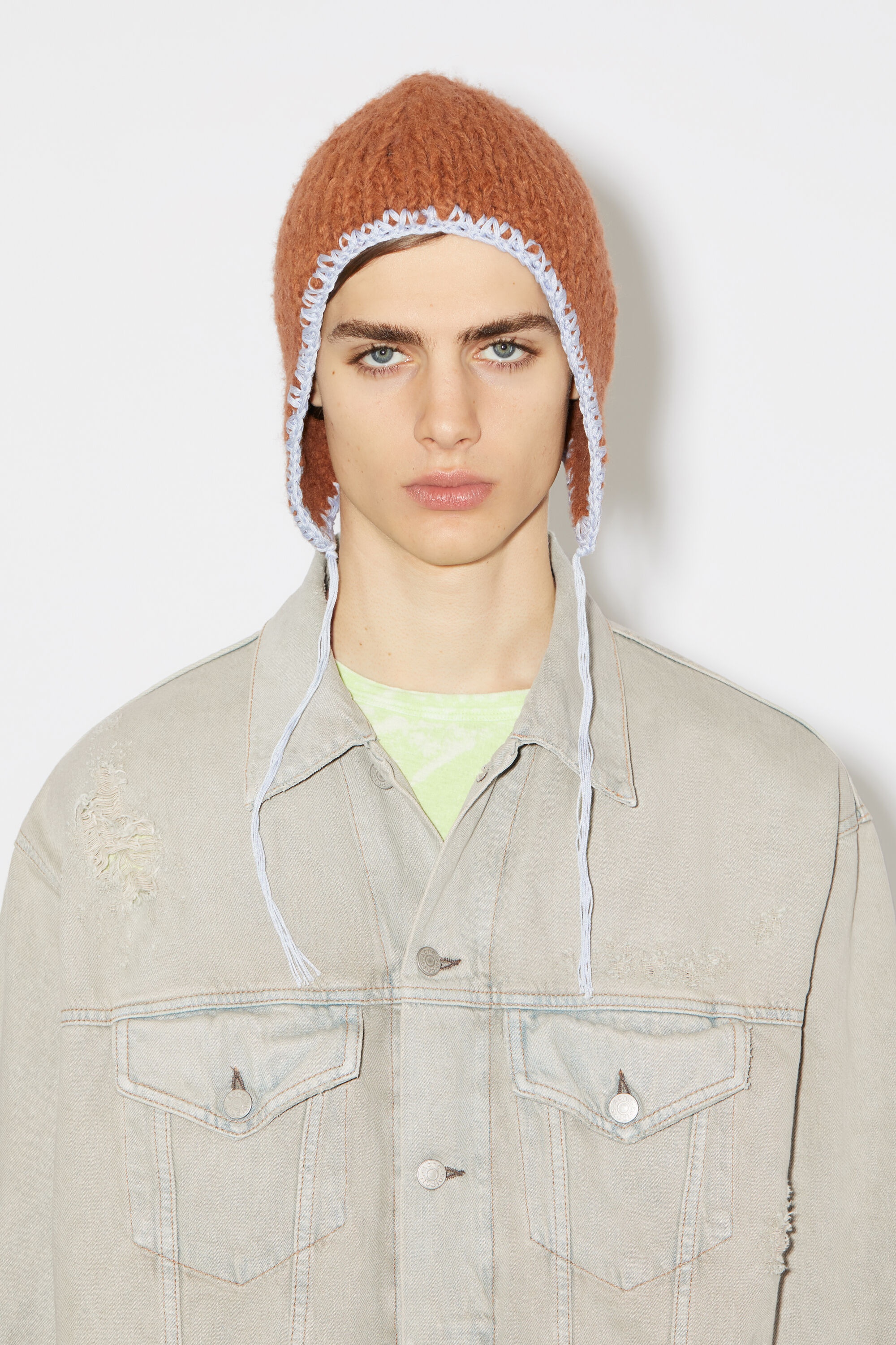 Relaxed fit denim jacket - Grey/beige - 6