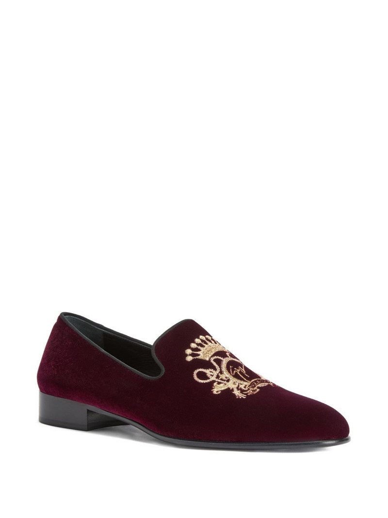 Giuseppe Zanotti TERENCE embroidered-detail loafers outlook