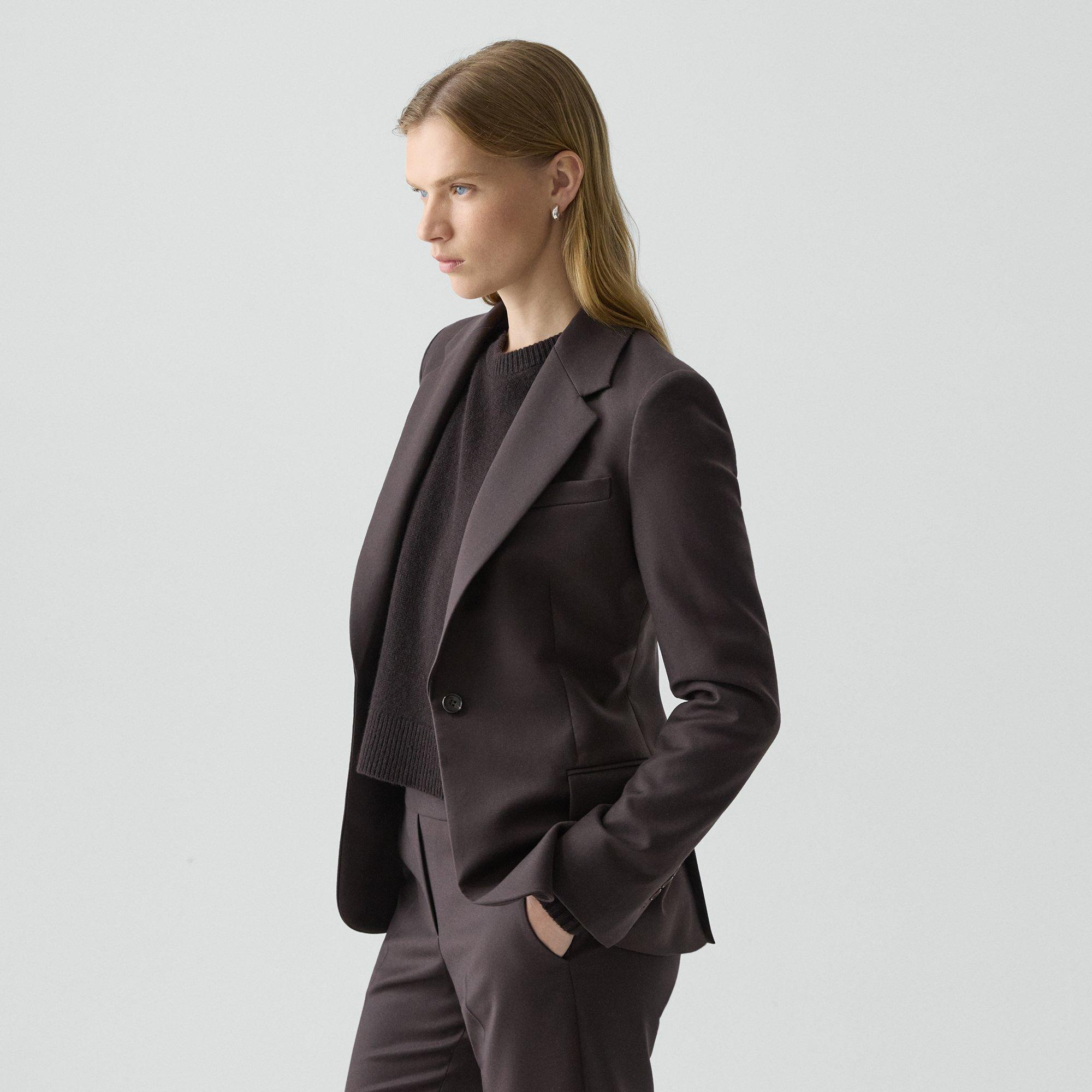 Lynnia Blazer in Sleek Flannel - 3