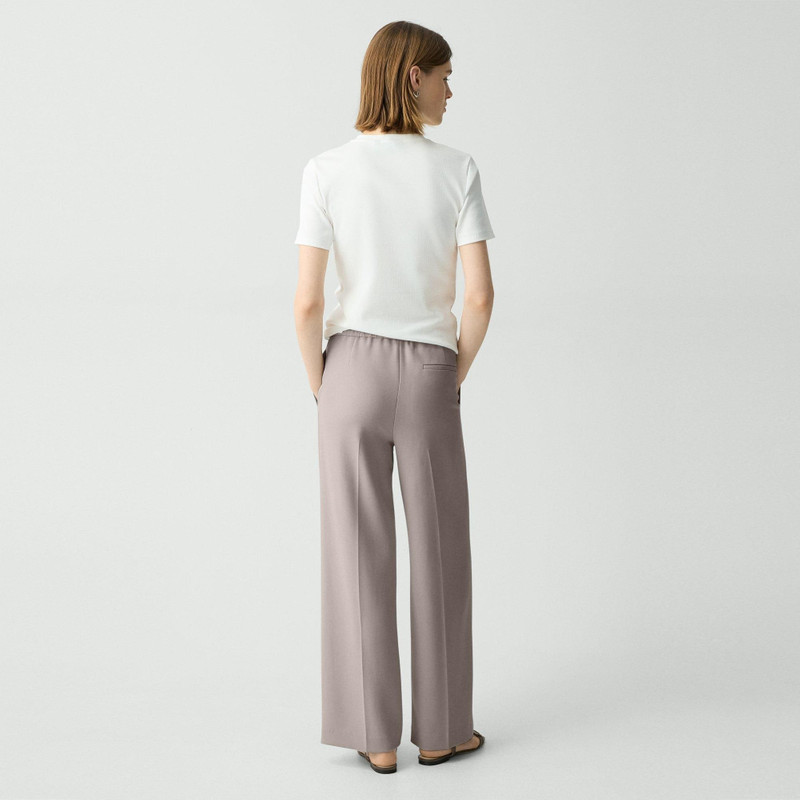 Theory Wide-Leg Pull-On Pant in Admiral Crepe outlook
