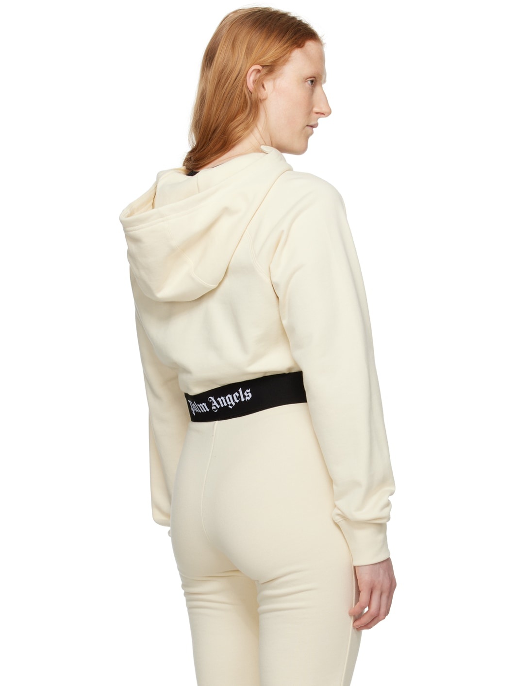 Off-White Half-Zip Hoodie - 3
