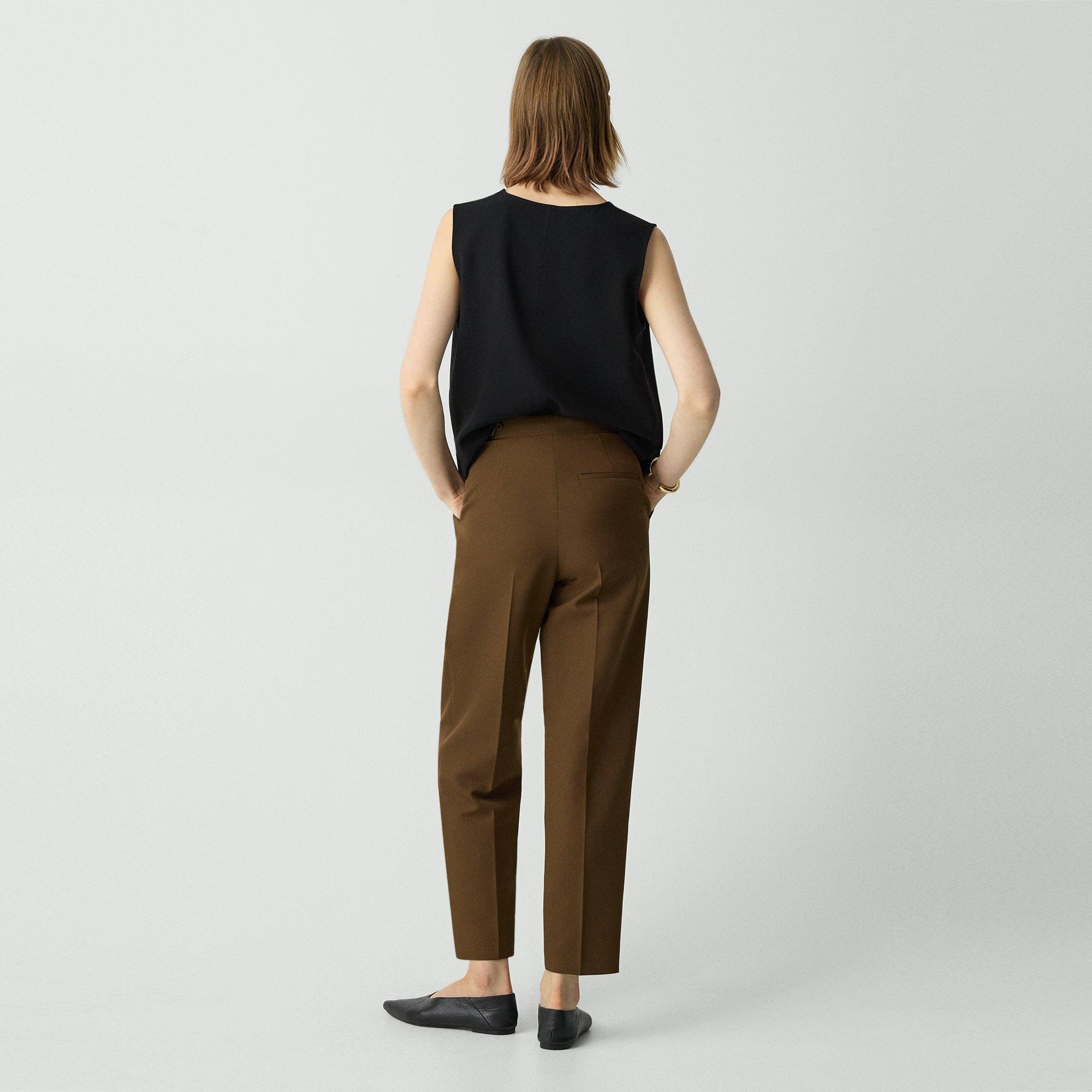 Tapered High-Rise Pant in Wool-Blend - 4