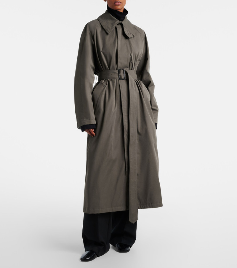 Cotton twill trench coat 8