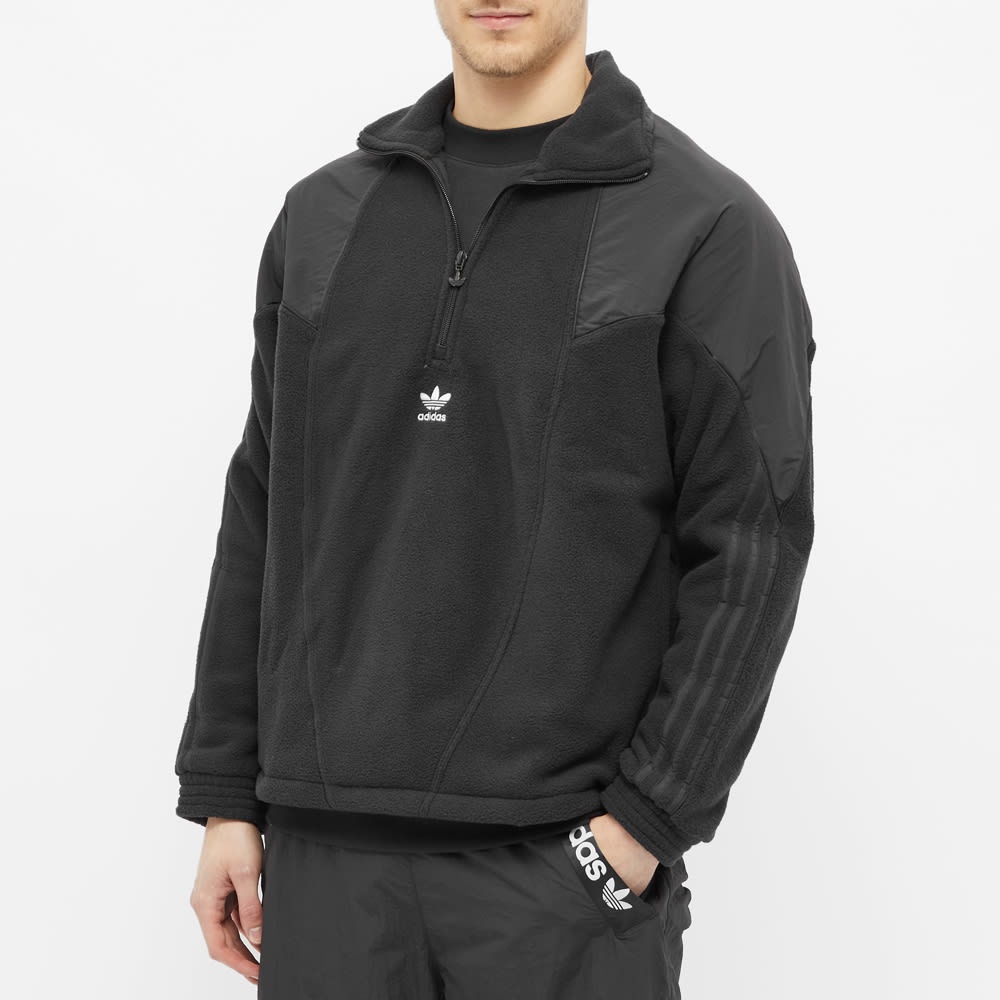 Adidas Trefoil Mix Half Zip Fleece Sweat - 6