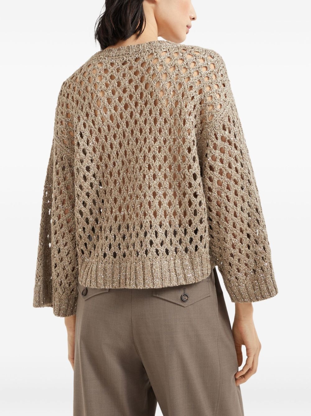 open-knit jumper - 4