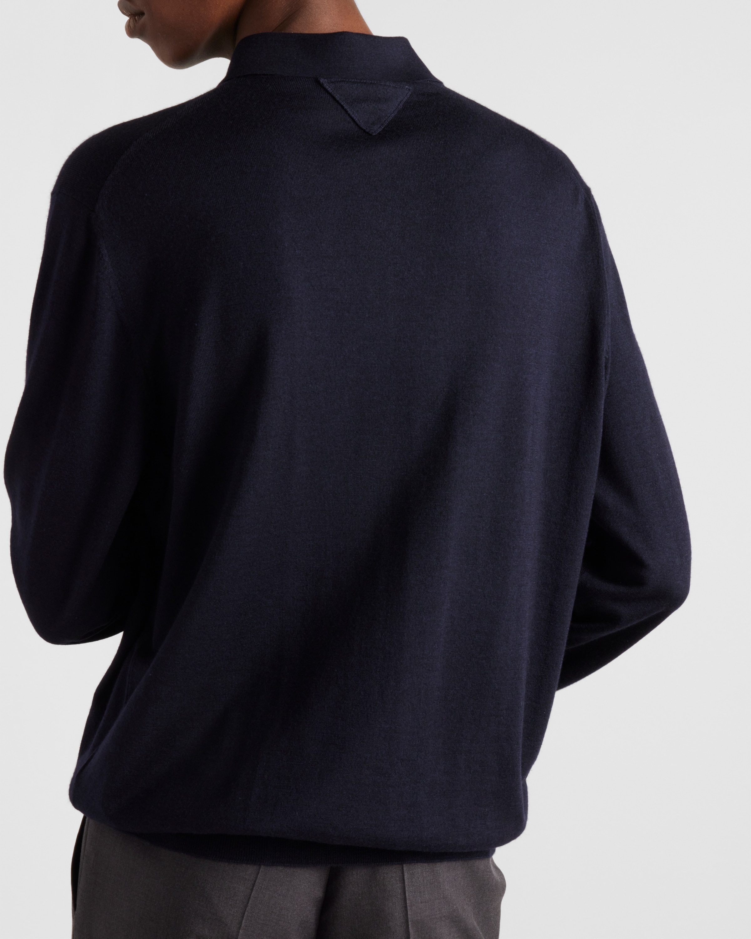Cashmere and silk polo shirt - 6