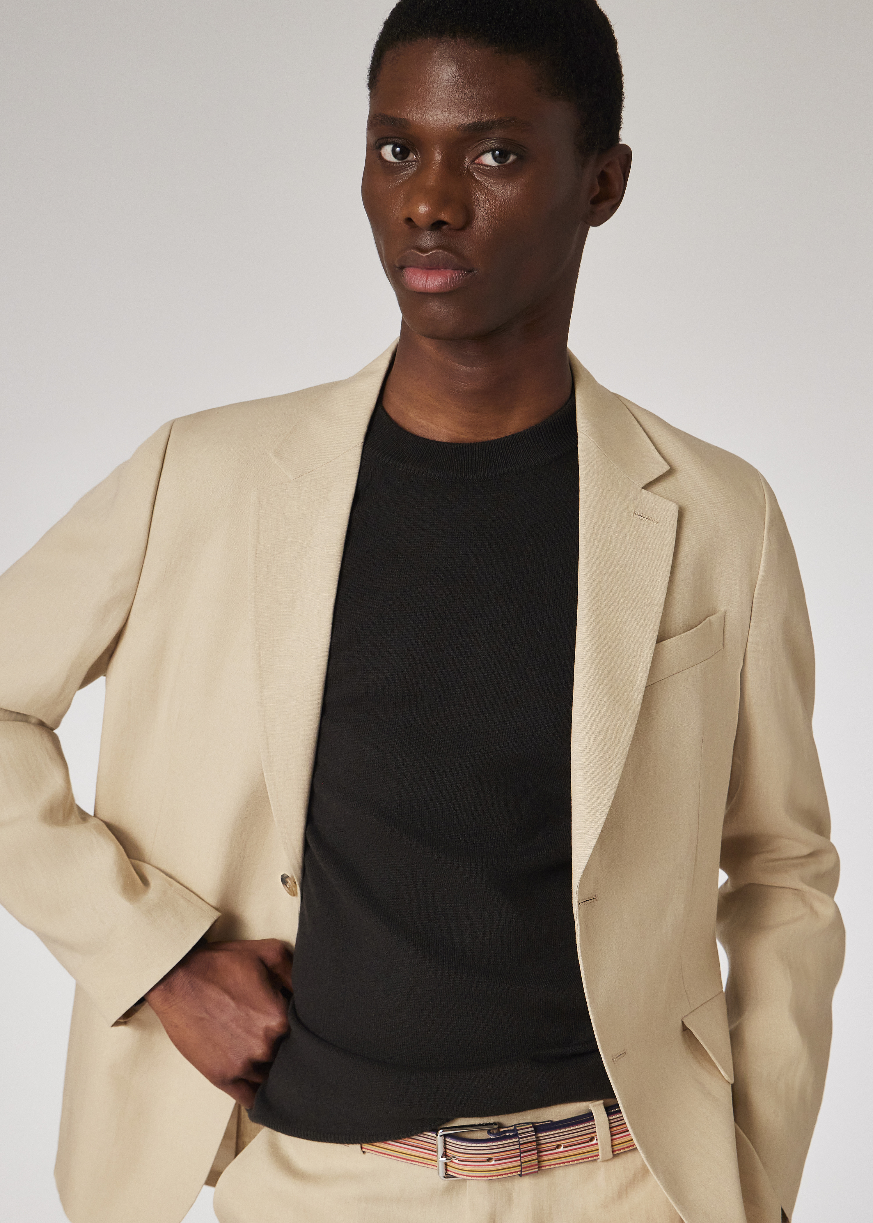 Beige Linen Suit - 9