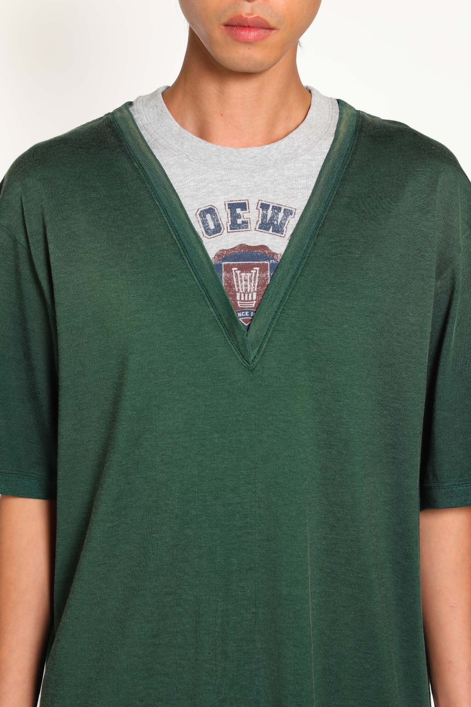 Loose Fit Fluid Cotton T-shirt - 4