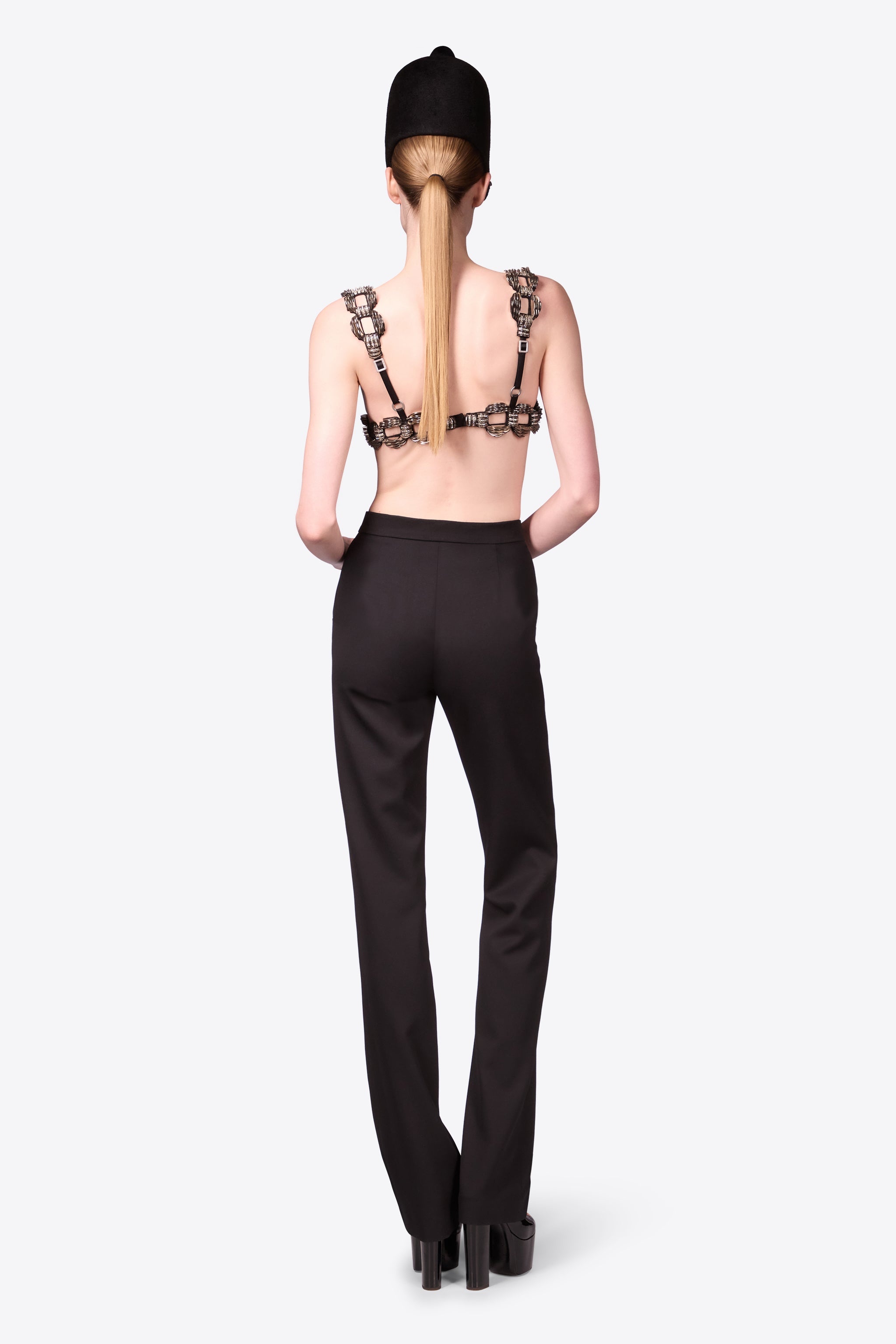 CRYSTAL BROOCH TROUSER - 6