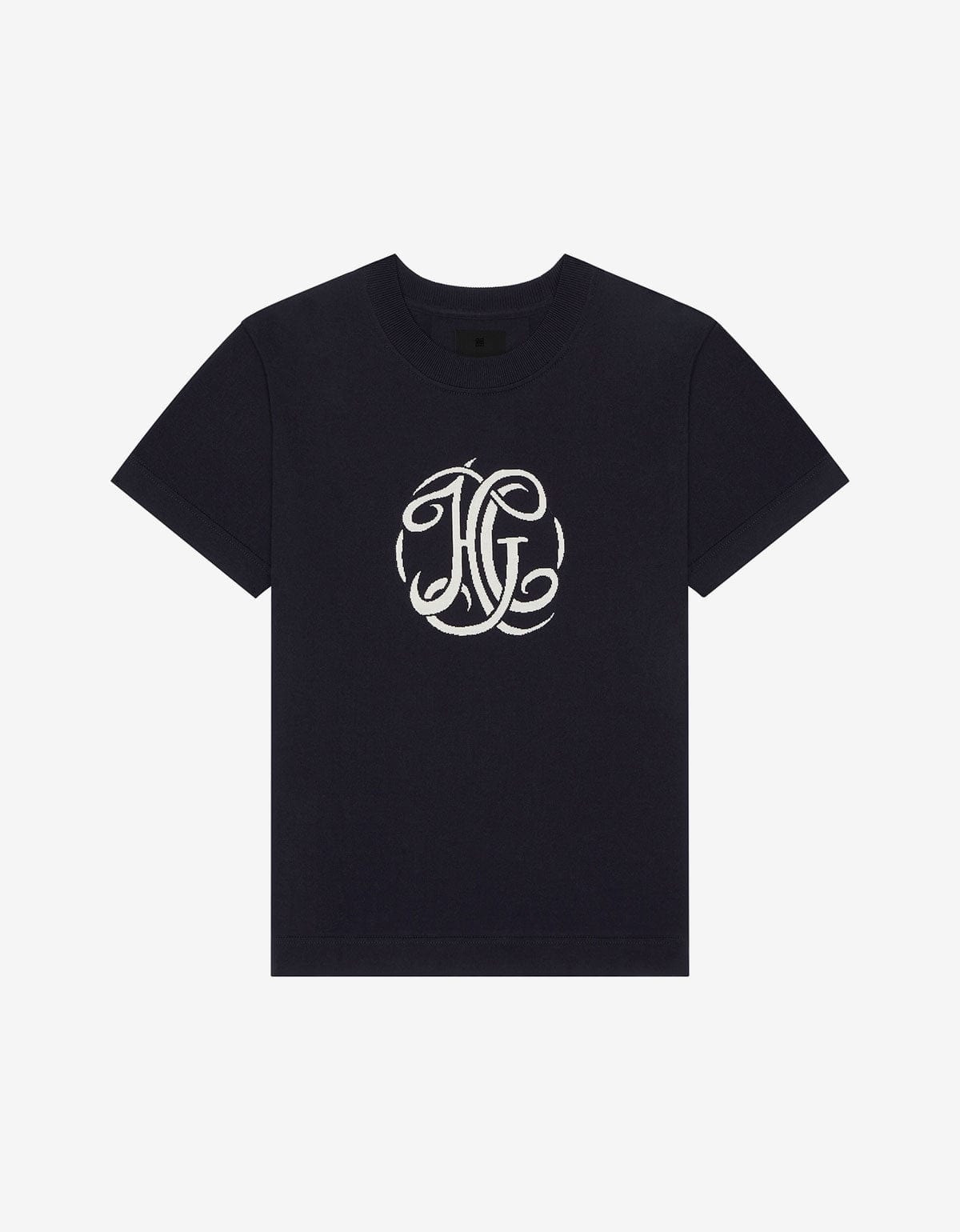 Givenchy Blue HG Jacquard Knit T-Shirt - 1