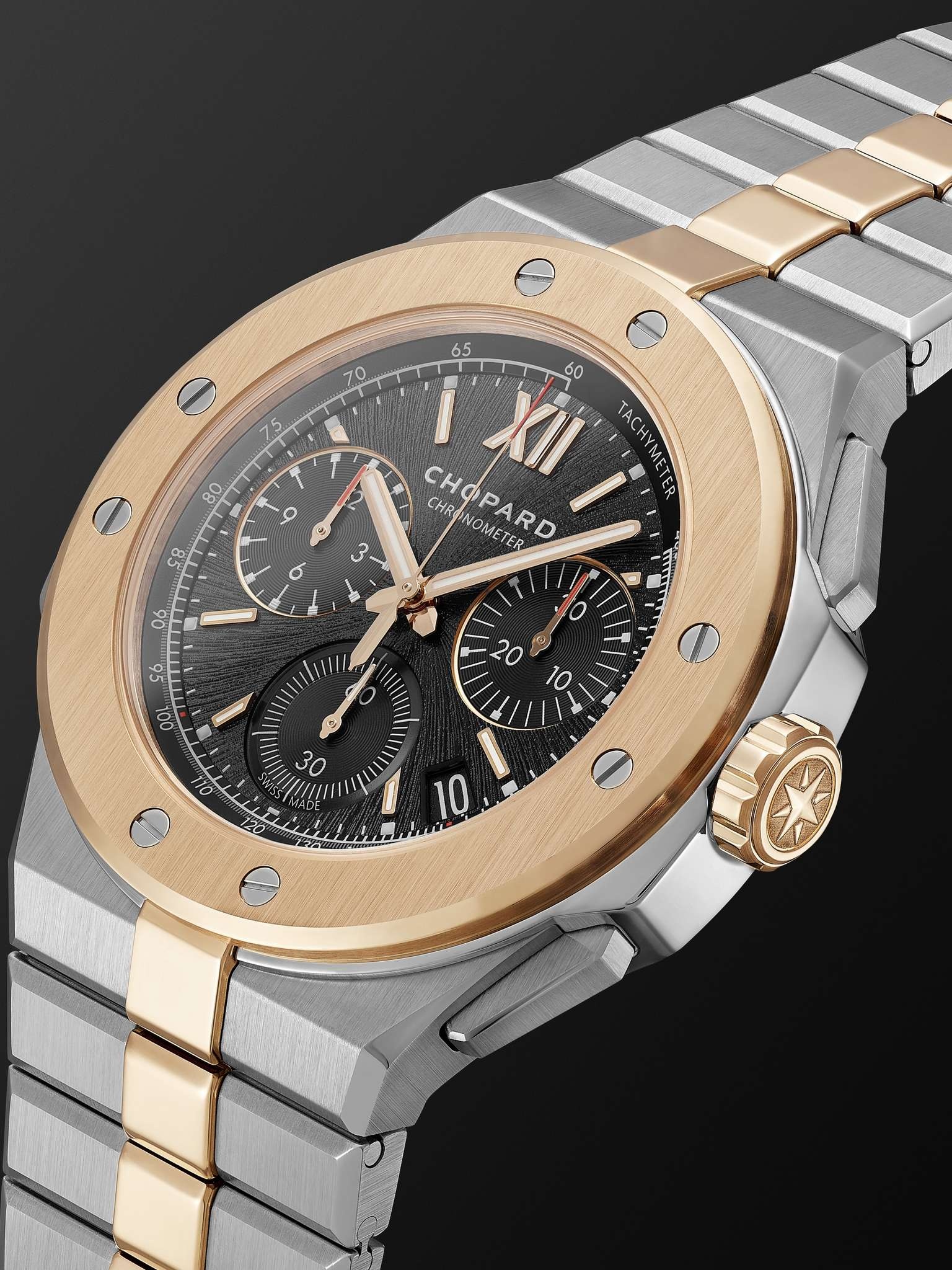 Alpine Eagle XL Chrono Automatic 44mm Lucent Steel and 18-Karat Rose Gold Watch, Ref. No. 298609-600 - 4