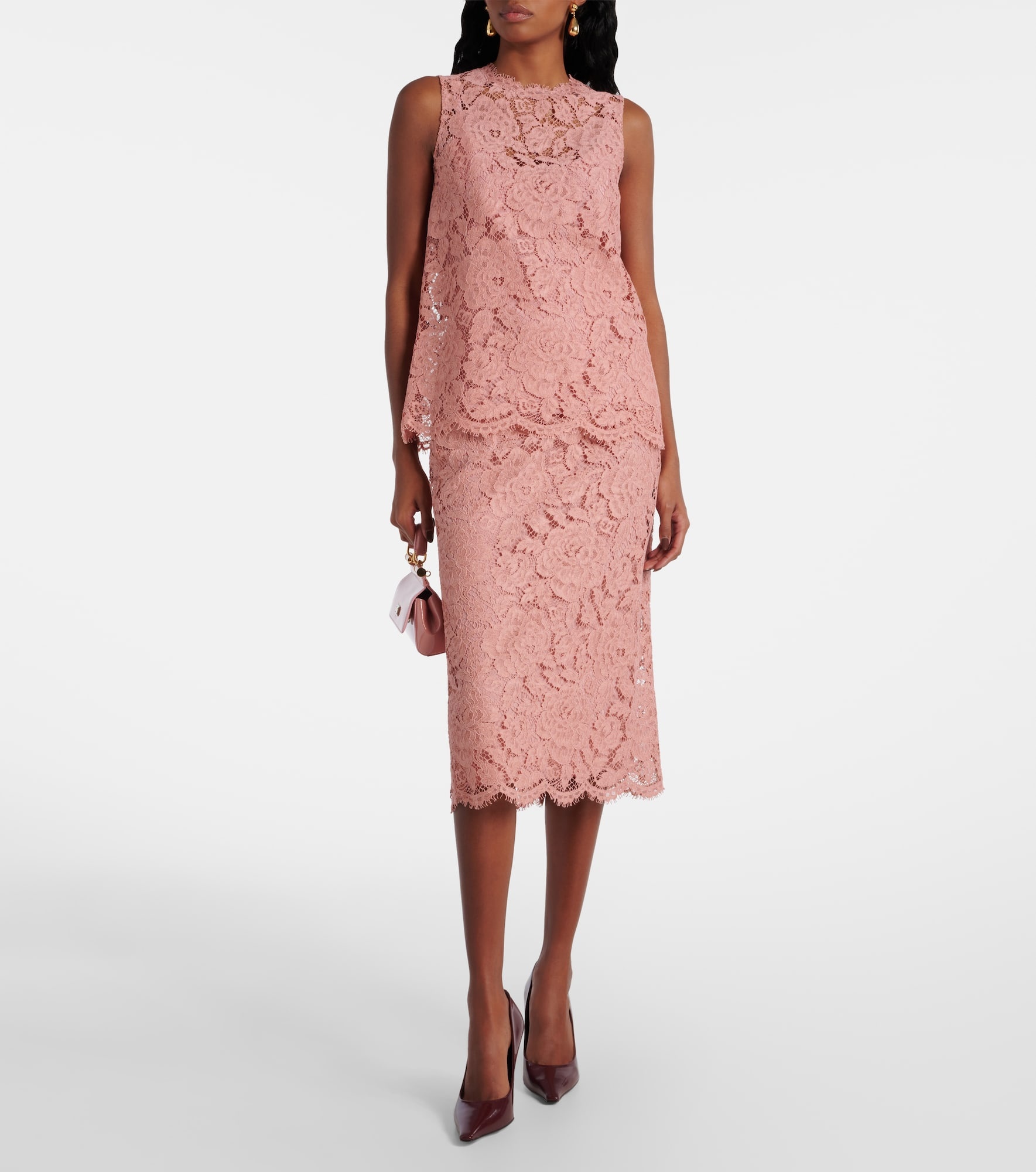 Lace midi skirt - 2
