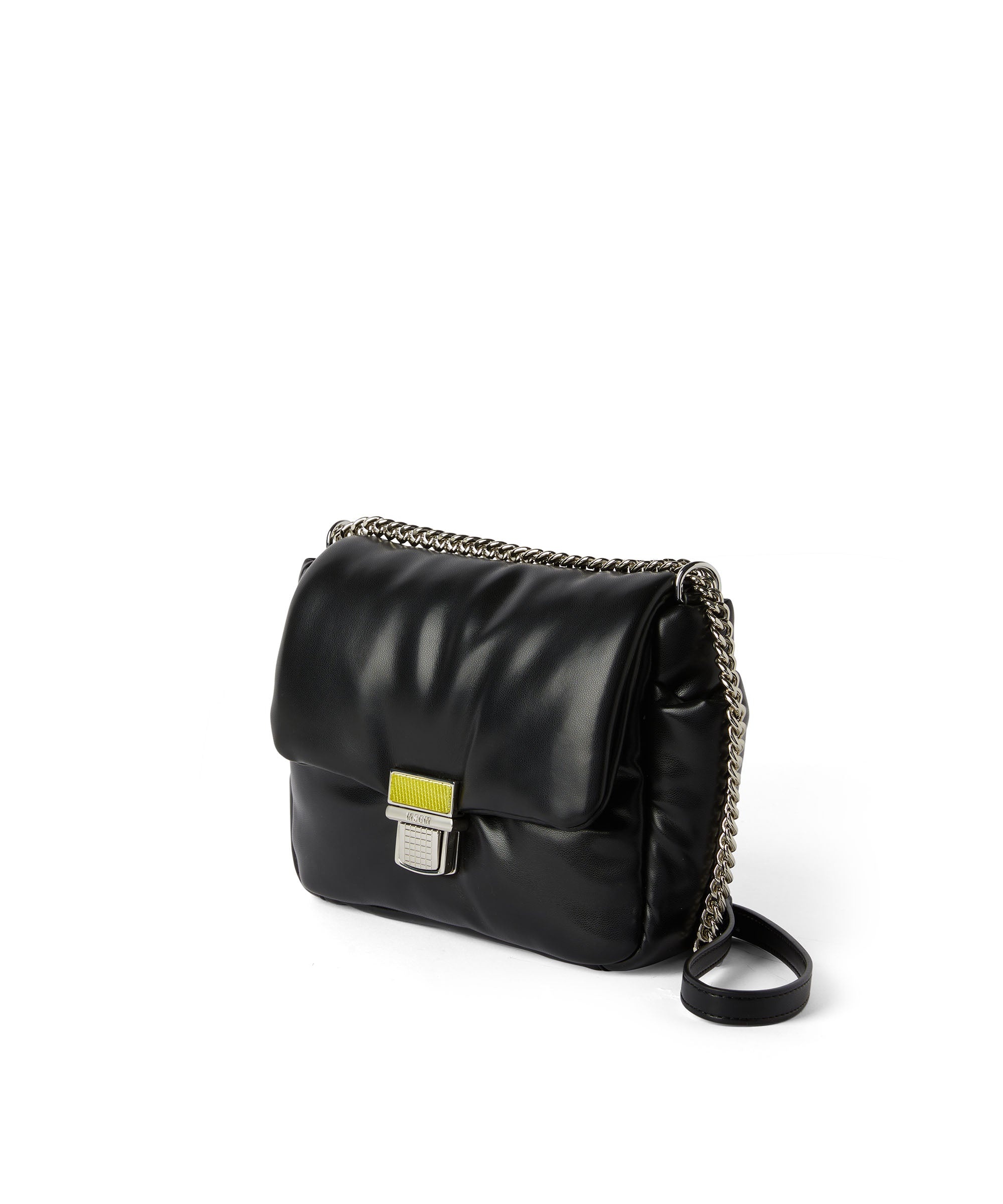 Puffer handbag with snap - 3