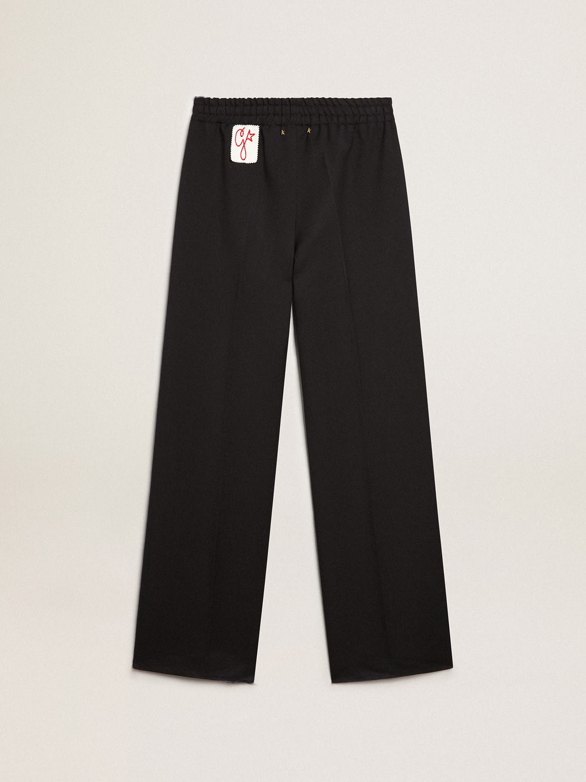 Joggers in dark blue wool gabardine - 5