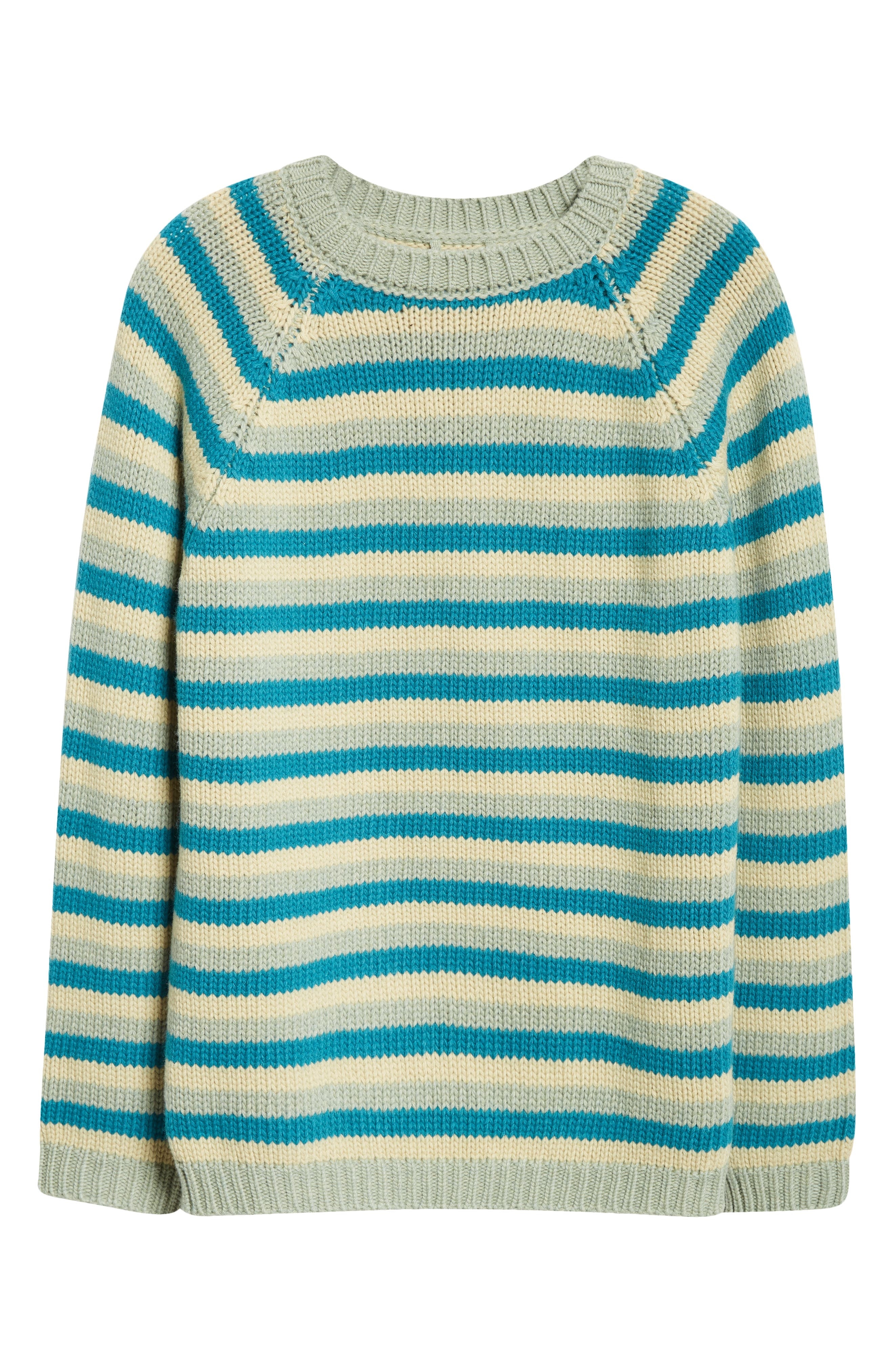 Bode Mossy Glen Wool Crewneck Sweater in Green Multi at Nordstrom - 5