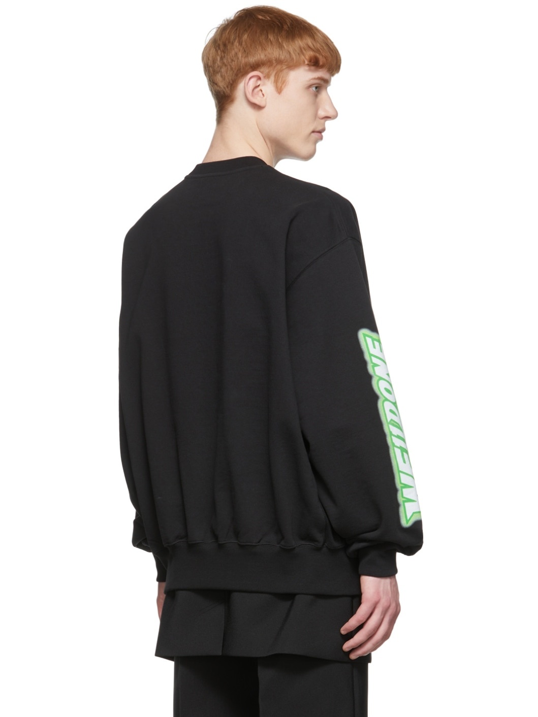 Black Cotton Sweatshirt - 3