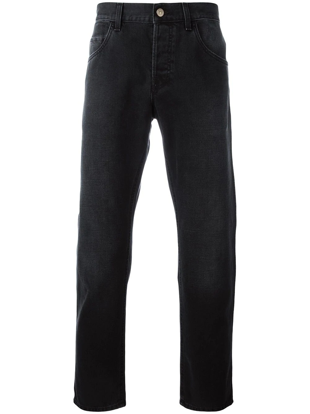 tapered jeans with panther - 1