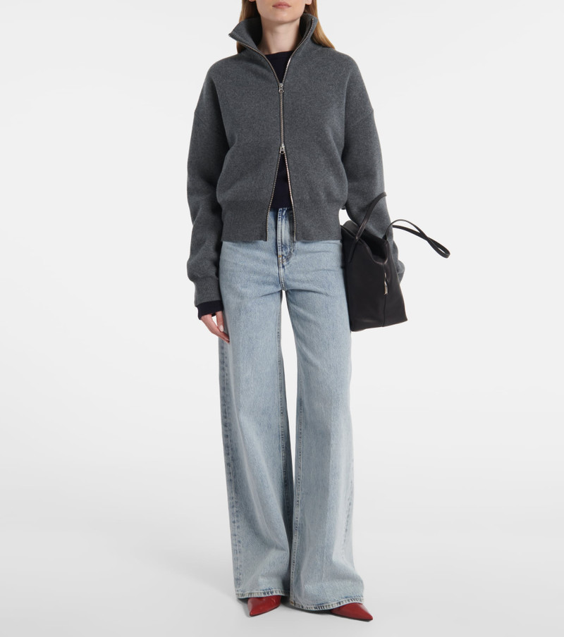 extreme cashmere N°385 Xtra Cute cashmere zip-up jacket outlook