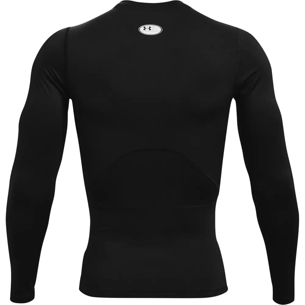 Men's "Black" HeatGear Long-Sleeve Compression Shirt - 5